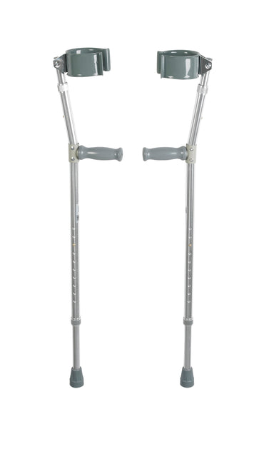 Drive Medical 10403 Lightweight Walking Forearm Crutches, Adult, 1 Pair